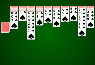 spider solitaire 2 suit full screen